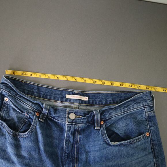Levis Womens Low Pro Straight Jeans Size 31 Breathe Out Medium Wash Blue Denim - Picture 11 of 12